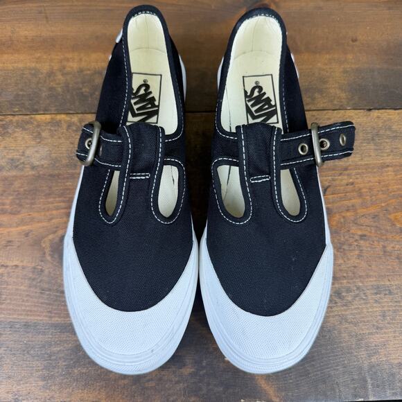 Vans Mary Jane Style 93 Shoes Sneakers Black Canvas Women's 8 Men's 6.5 Grunge - Picture 2 of 9